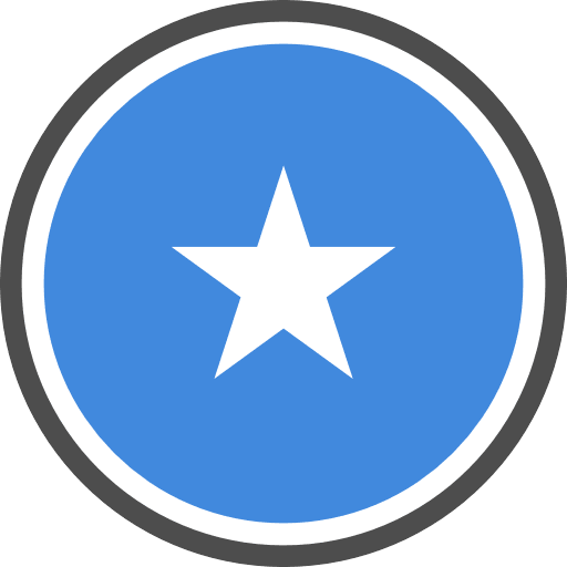 Somalia Flag Round Circle Icon