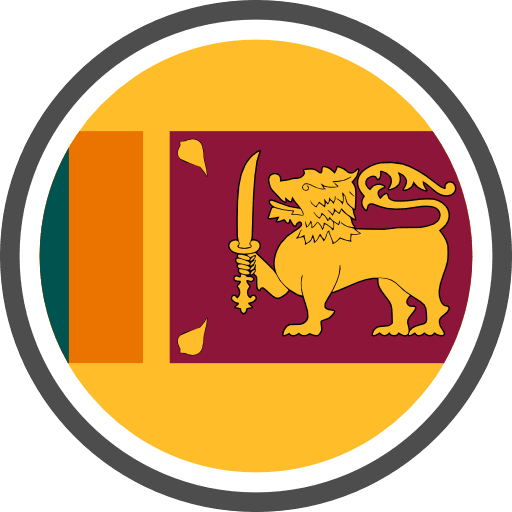 Sri Lanka Flag Round Circle Icon