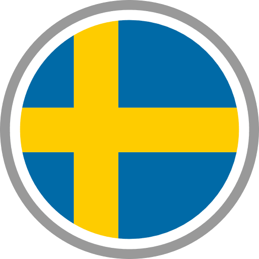 Sweden Flag Round Circle Icon