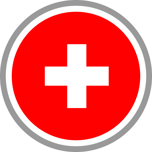 Switzerland Flag Round Circle Icon