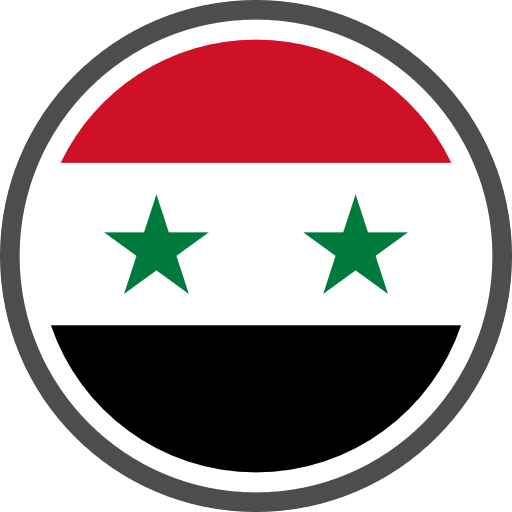 Syria Flag Round Circle Icon