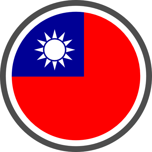 Taiwan Flag Round Circle Icon