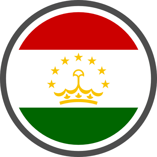 Tajikistan Flag Round Circle Icon