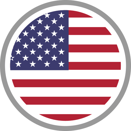 Usa Flag Round Circle Icon