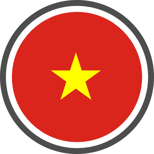 Vietnam Flag Round Circle Icon