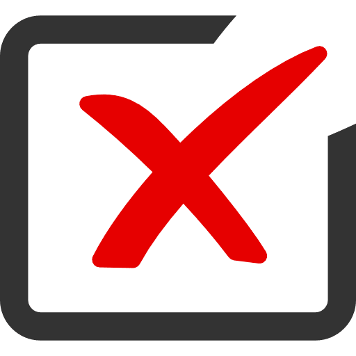 Checkbox Cross Red Icon