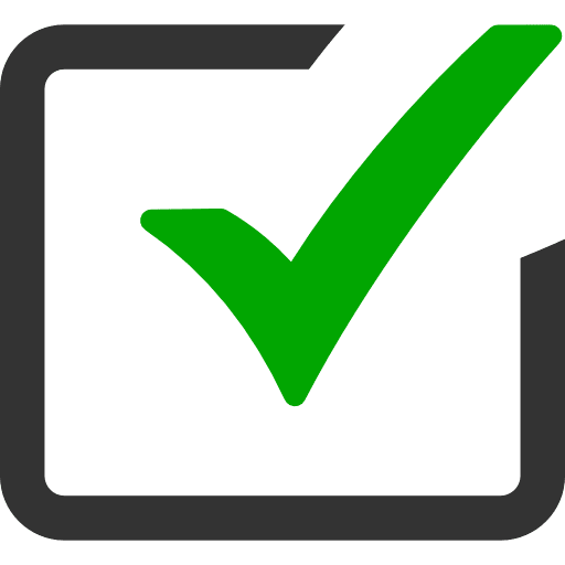 Checkmark Box Green Icon