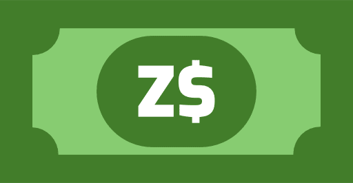 Zimbabwean Dollar Note Color Icon