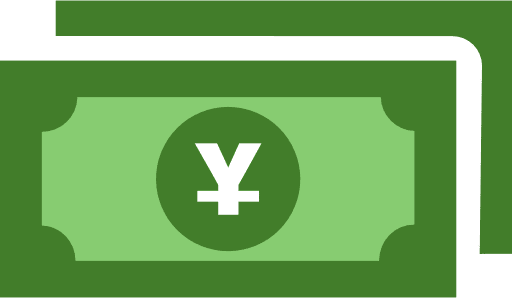 Japanese Yen Notes Color Icon