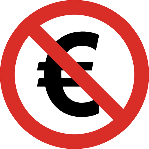 No Euro Icon