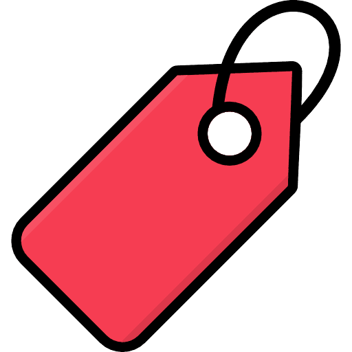 Tag Label Red Icon