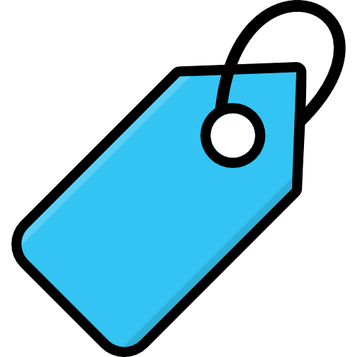 Tag Label Sky Blue Icon