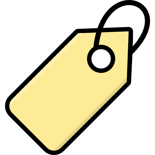 Tag Label Yellow Icon