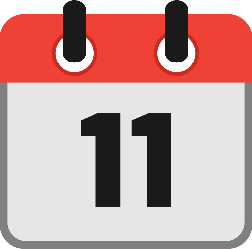 Calendar Date 11 Icon