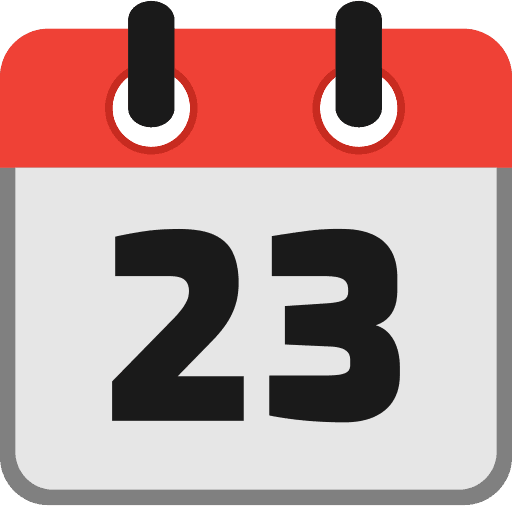 Calendar Date 23 Icon