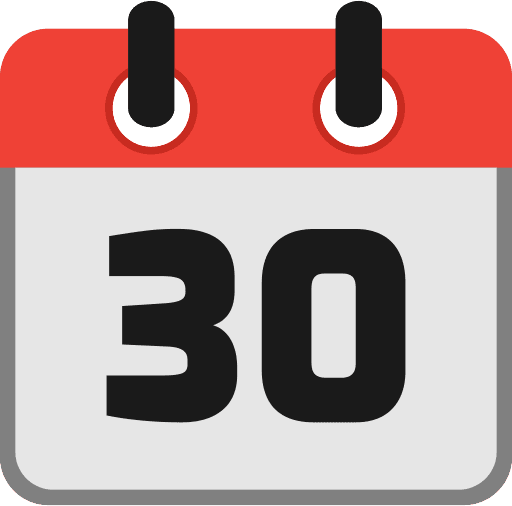 Calendar Date 30 Icon