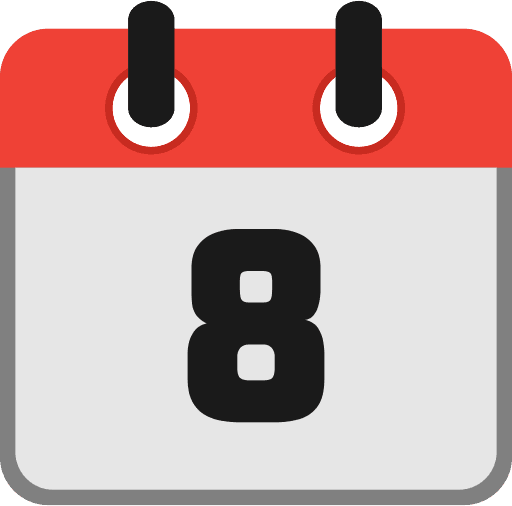 Calendar Date 8 Icon