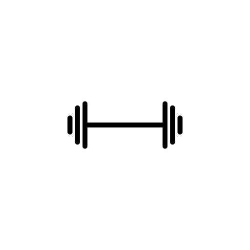 Icon Dumbbell Physical Exercise Barbell Free Frame Icon