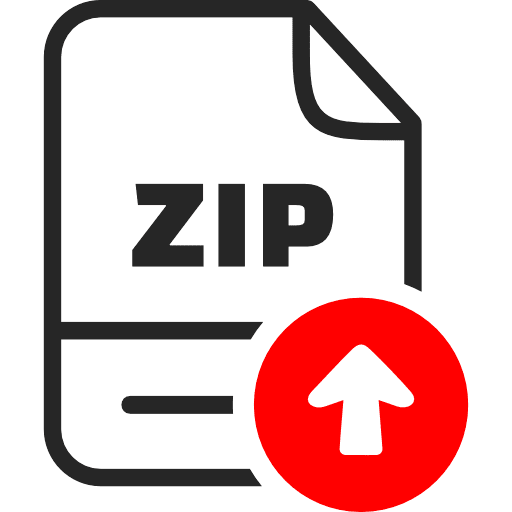 Upload Zip Icon