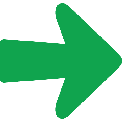 Arrow Right Direction Green Icon