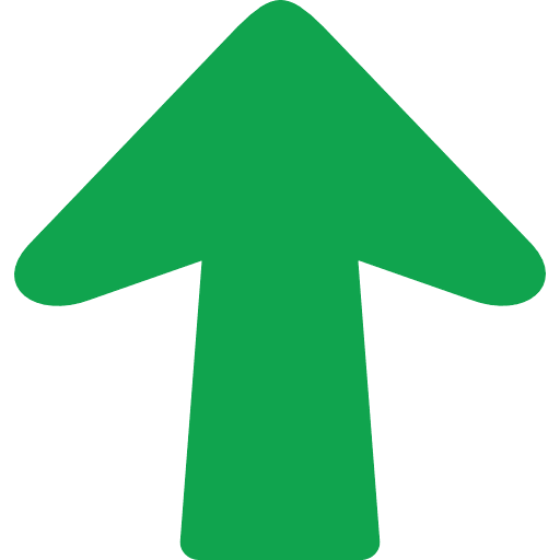 Arrow Top Direction Green Icon