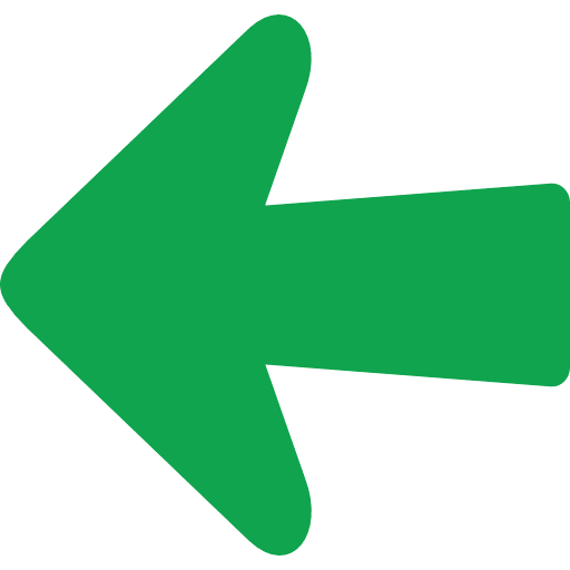 Arrow Left Direction Green Icon