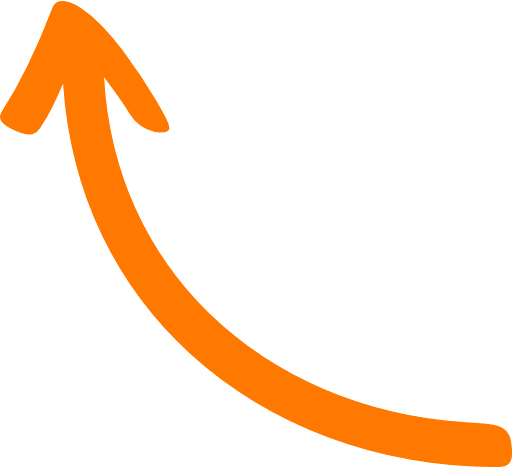 Twisted Arrow Left To Top Orange Icon