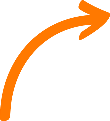 Twisted Arrow Right Orange Icon