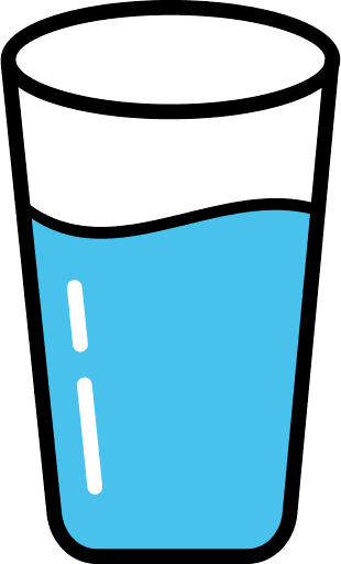 Water Glass Color Icon