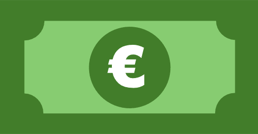 Euro Note Color Icon