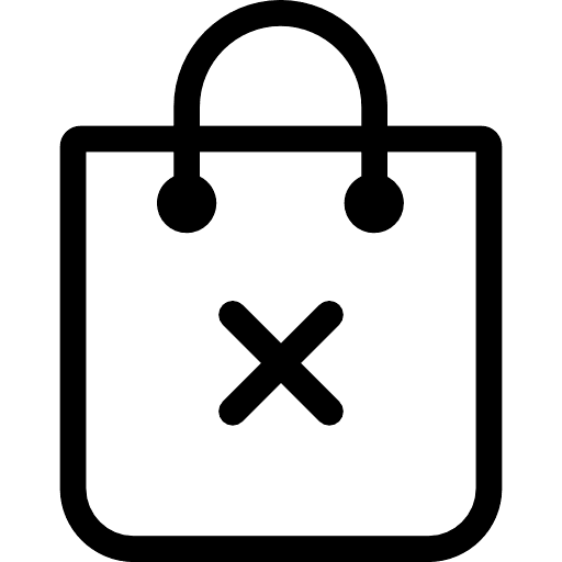 Shopping Bag Remove Icon