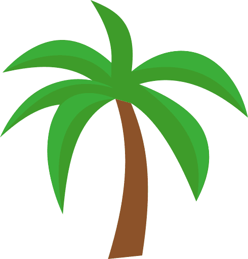 Palm Tree Color Icon