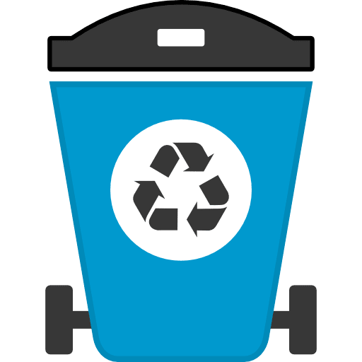 Recycle Trash Bin Color Icon