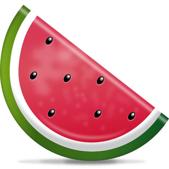 Watermelon Emoji Free Icon HQ Icon