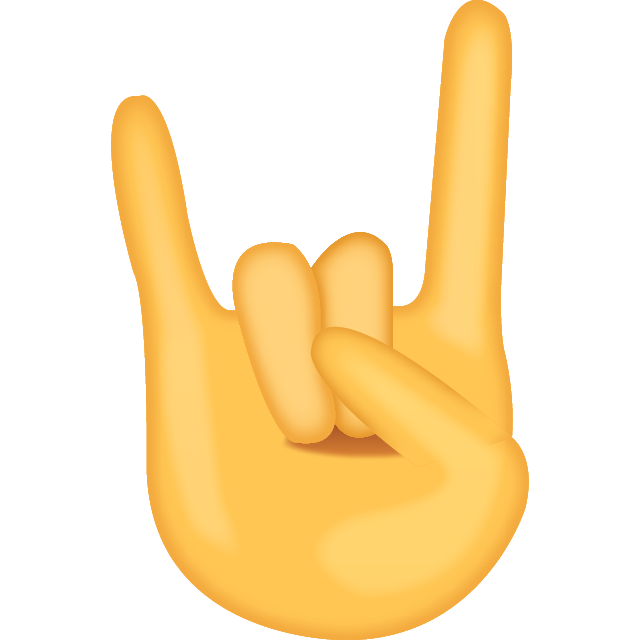 Sign of the Horns Emoji Free Photo Icon Icon