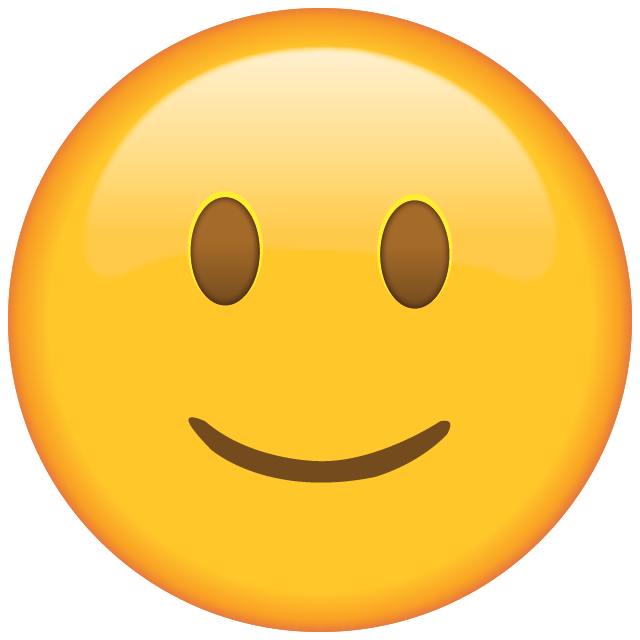 Slightly Smiling Face Emoji Free Icon HQ Icon