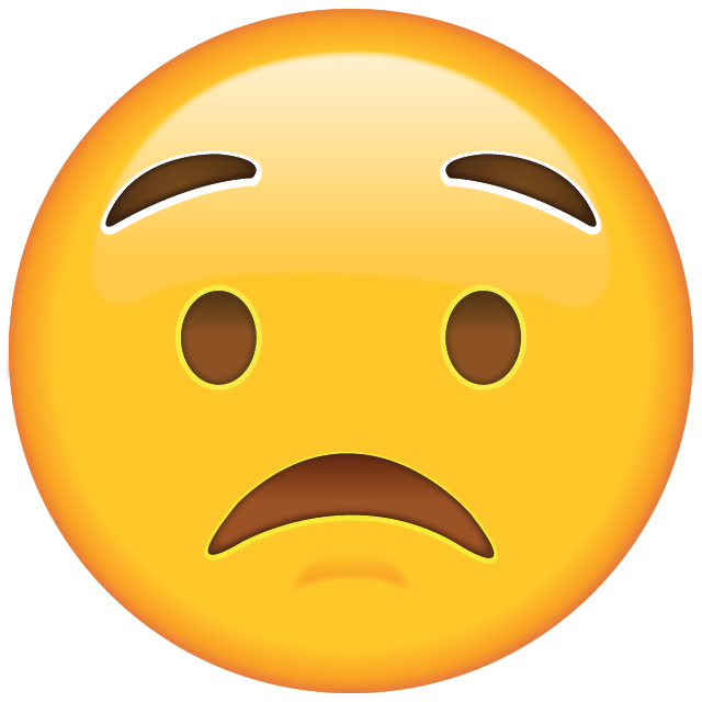 Worried Face Emoji Icon File HD Icon