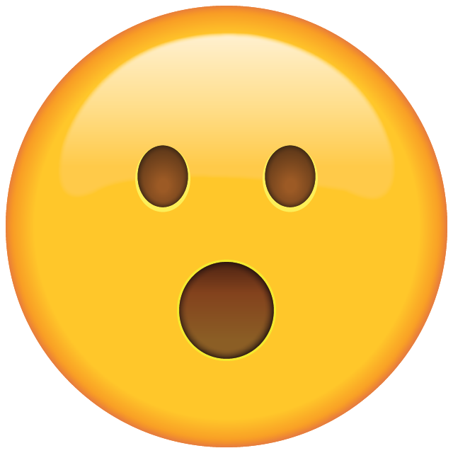 Surprised Face Emoji Icon Download Free Icon