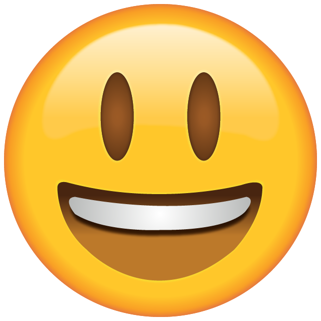 Smiling Emoji with Eyes Opened Free Icon Icon