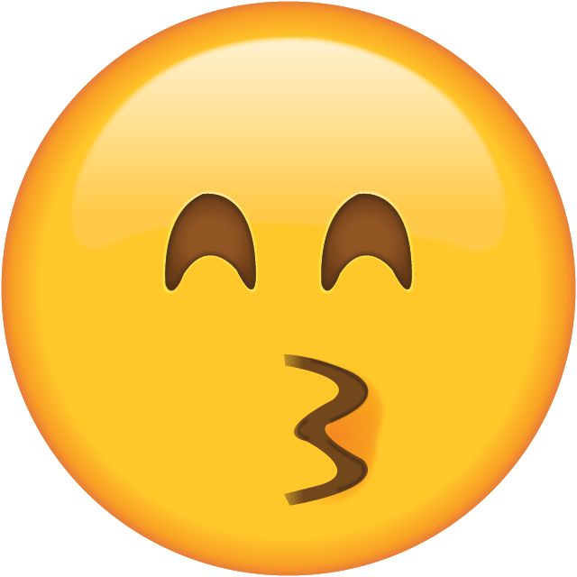 Kissing Face with Smiling Eyes Emoji Icon File HD Icon