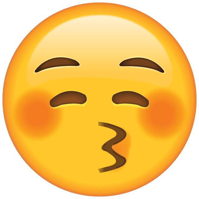 Kiss Emoji with Closed Eyes Free Icon HQ Icon