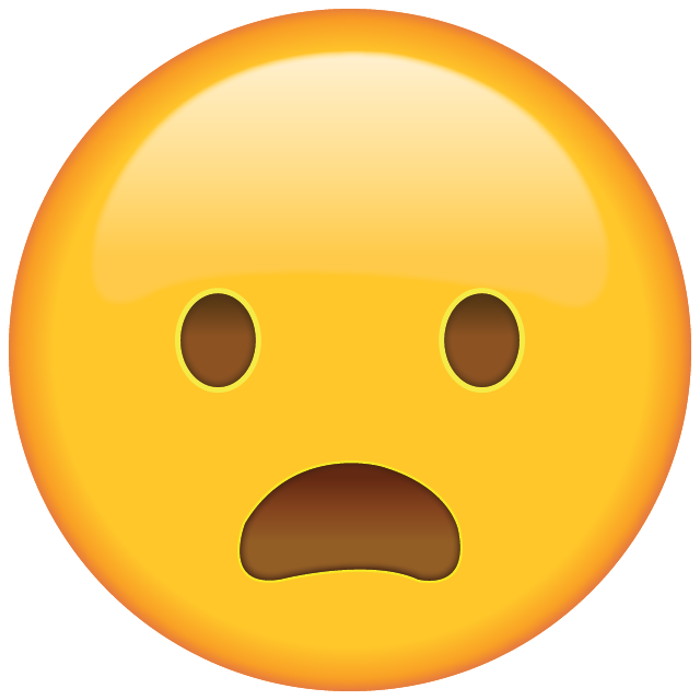 Frowning Face with Open Mouth Emoji Free Photo Icon Icon