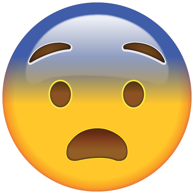 Fearful Face Emoji Free Icon HQ Icon