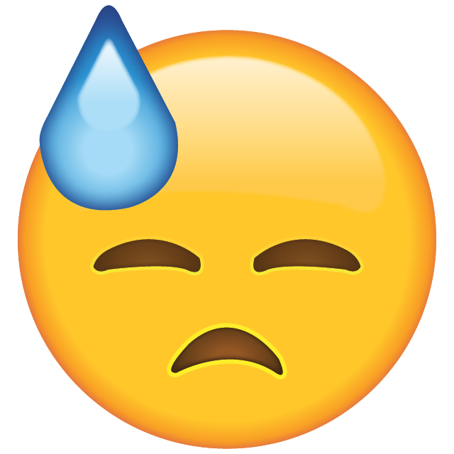 Face with Cold Sweat Emoji Free Icon HQ Icon