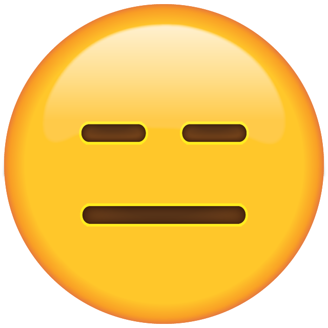 Expressionless Face Emoji Free Icon Icon