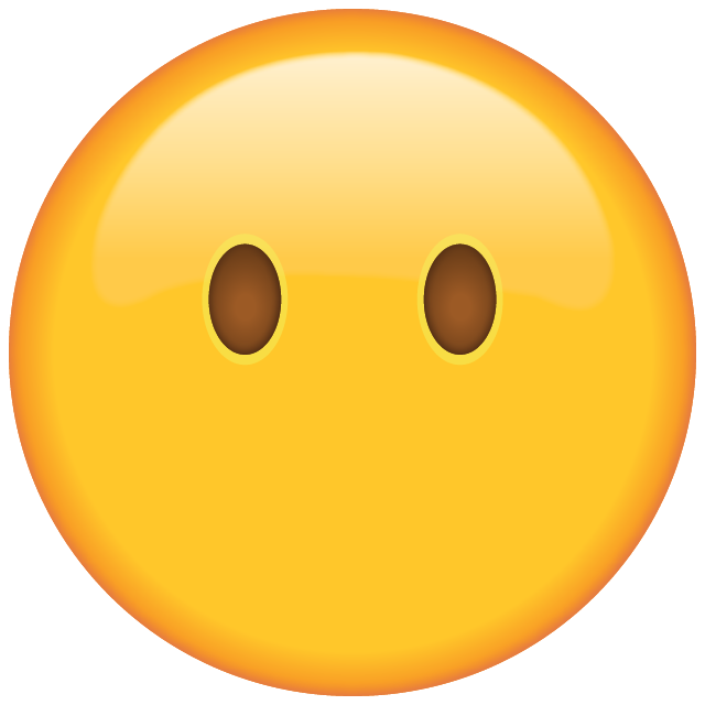 Face without Mouth Emoji Free Icon HQ Icon