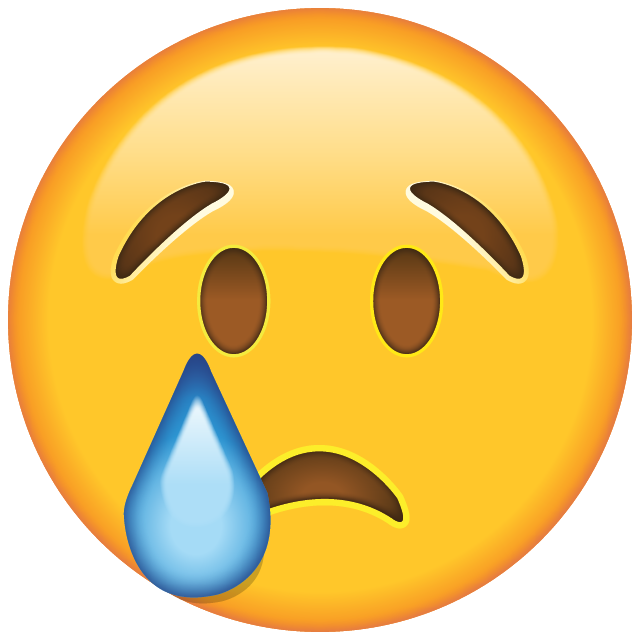 Crying Face Emoji Free Icon HQ Icon