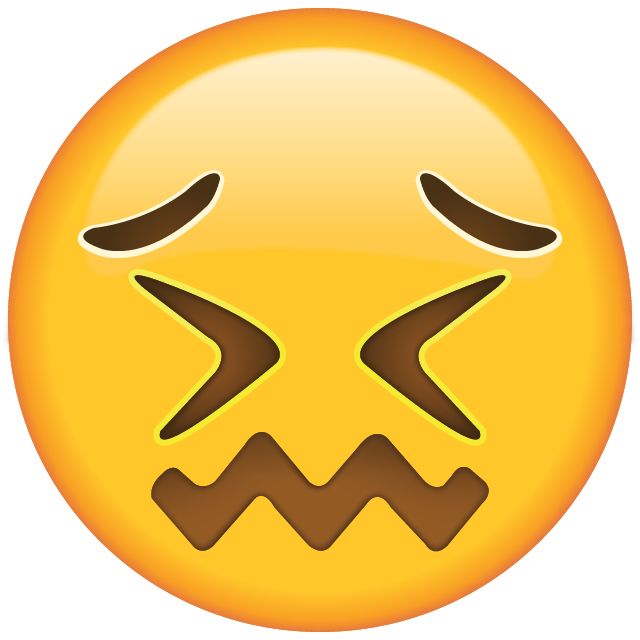 Confounded Face Emoji Free Icon Icon