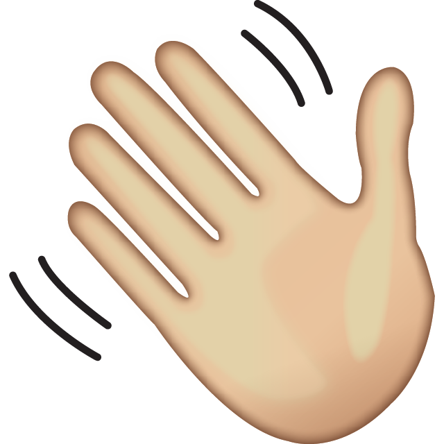 Waving Hand Sign Emoji Free Icon Icon