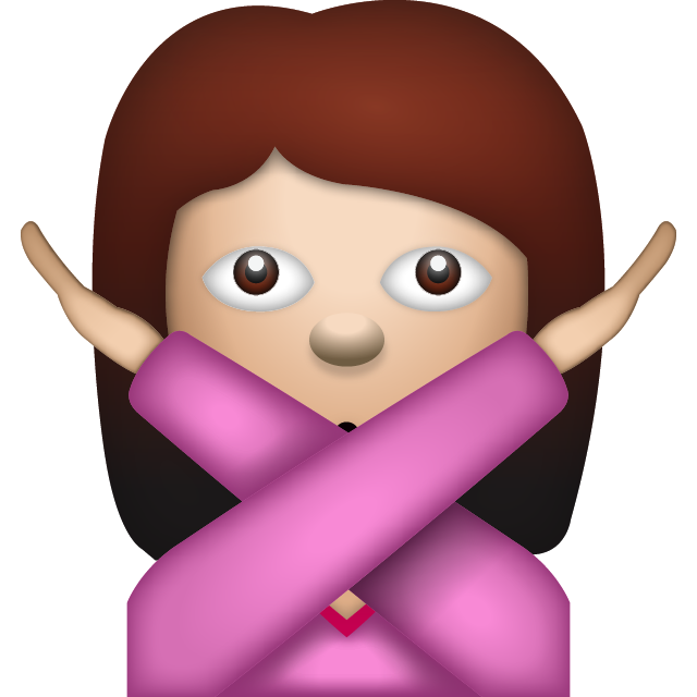 Woman Saying No Emoji Free Photo Icon Icon